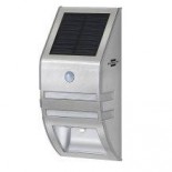 Lámpara Led Solar de acero inoxidable IP44 con detector - Sin instalación